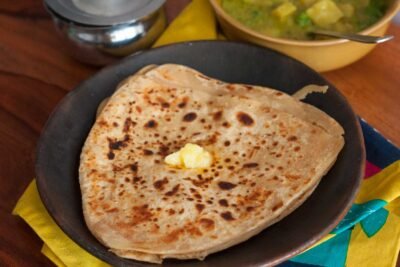 butter tawa paratha